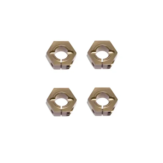 TKR1654X – 12mm Aluminum Hex Adapters for Tekno SCT410, Slash/Stampede M6 Driveshafts and AE SC10 4×4