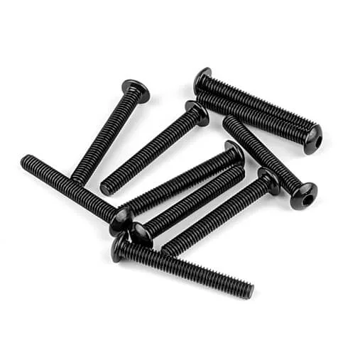 TKR1450 – M4x30mm Button Head Screws (black, 10pcs)