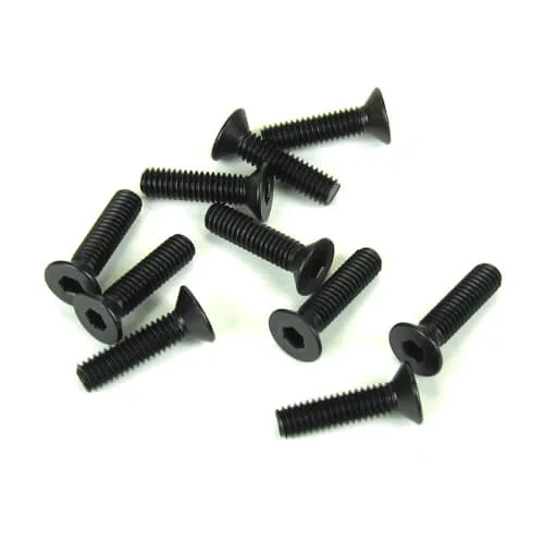 TKR1346 – M4x15mm Flat Head Screws (black, 10pcs)