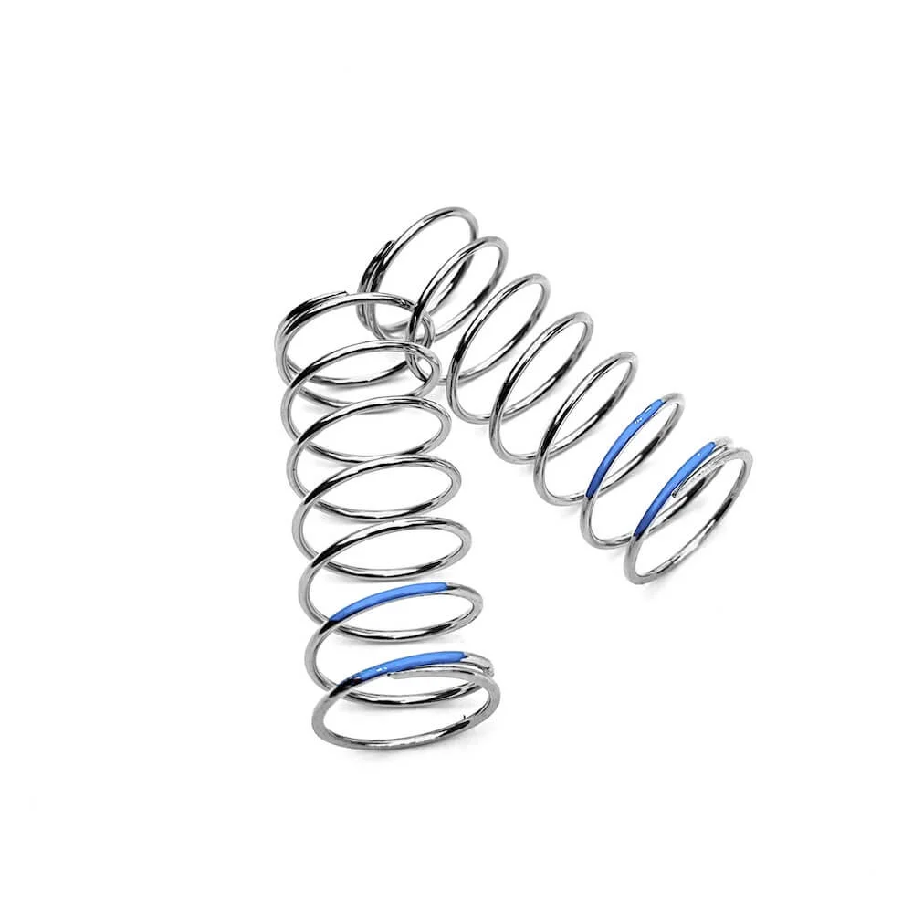 TKR6108 – Shock Spring Set (front, 1.6×8.0, 5.73lb/in, 57mm, blue)