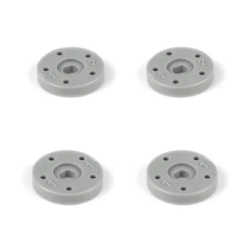 TKR6705E – Shock Piston Set (5×1.1, 5×1.2, flat/flat, 13mm, 4pcs)