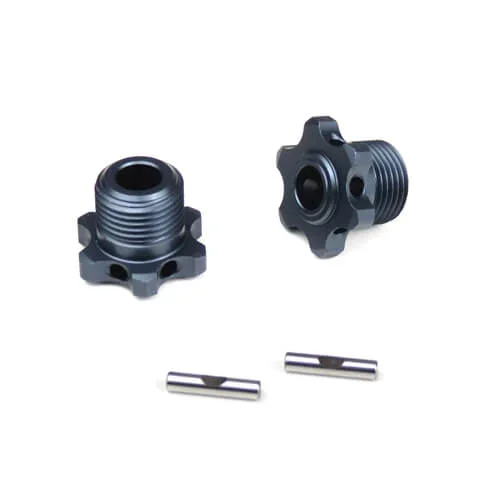 TKR5569 – 17mm Narrow Wheel Hubs (for TKR5580 axles, lightened, w/pins, 2pcs)