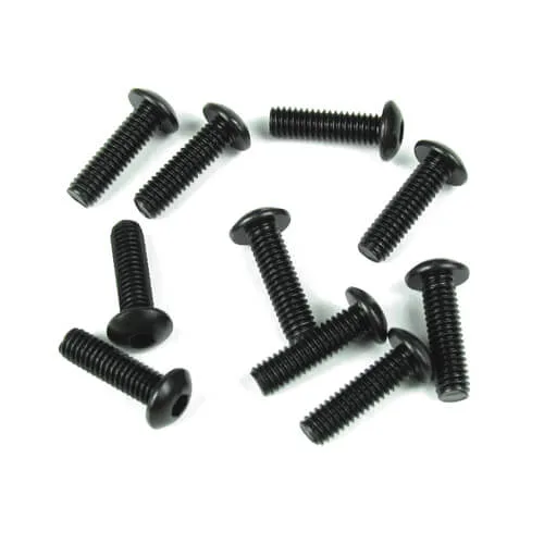 TKR1445 – M4x14mm Button Head Screws (black, 10pcs)
