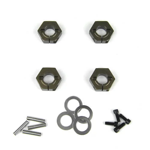 TKR5571A – Wheel Hexes (12mm, clamping, aluminum, 4pcs)